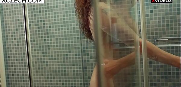  Young mommy enjoying hot shower and showing pussy - XCZECH.com